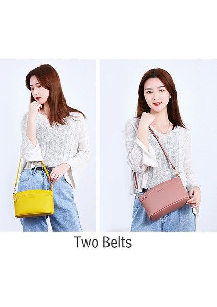 Gri Iki Kemer Hobos Kadınlar Için Crossbody Çanta Yumuşak Sentetik Deri Askılı Çanta Omuz Bayanlar Sac Bolsa Kadın Marka Kadın Çantası (Yurt Dışından) fırsatları