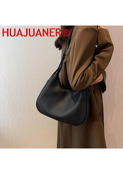 Kahverengi Yeni Bağbozumu Kadın Omuz Çantası Pu Deri Crossbody Çanta Kadın Katı Hobo Çanta Moda Çok Yönlü Kol Altında Çanta Çanta Kadınlar Için (Yurt Dışından) indirimleri
