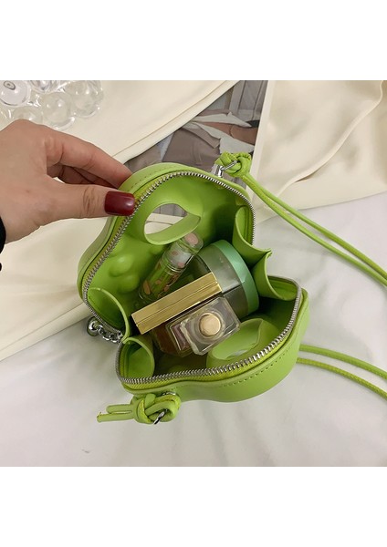 Kahverengi Sevimli Bozuk Para Cüzdanı Ruj Paketi Moda Çanta Kadınlar Için 2022 Bahar Kabartmalı Omuz Çantası Pu Deri Crossbody Mini Çanta Bayanlar (Yurt Dışından) modelleri