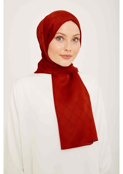 Trend Jan Jan Bordo Monogram Desenli Jakar Şal 6 - 21098 modelleri