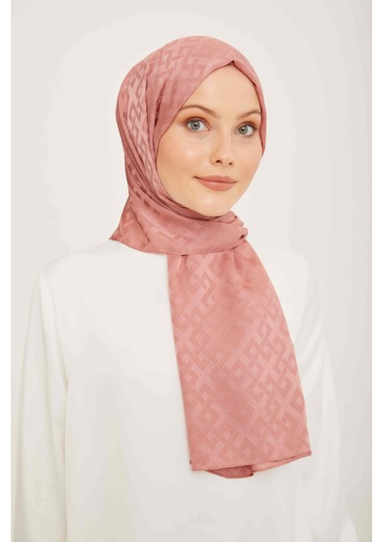 Trend Jan Jan Gül Kurusu Geometrik Desen Jakar Şal 5 - 21030 modelleri