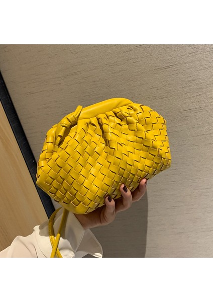 Mor Lüks Bayanlar Örgü Çanta Yumuşak Deri Kadınlar Için Crossbody Omuz Çantaları 2022 Moda Kadın Marka Çanta ve Çanta Bayan Hobo Çanta (Yurt Dışından) fiyatları