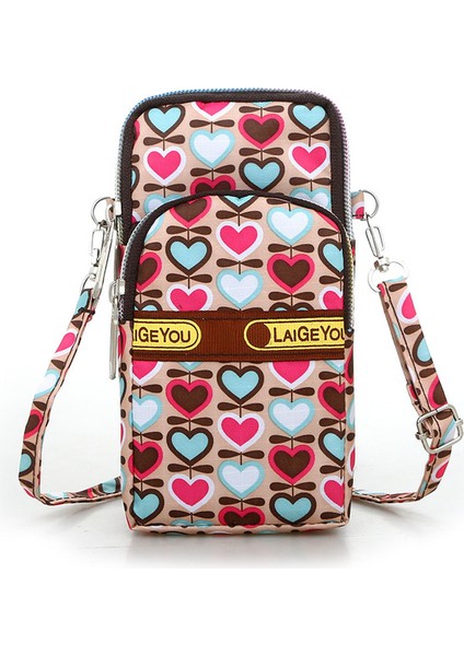 Renk 5 Yaz Spor Bilek Kol Çantası Mini Cep Telefonu Çantası Tek Omuz Çantası Eğik Geri Asılı Crossbody Çanta Sıfır Cüzdan Koşu Çantası (Yurt Dışından)