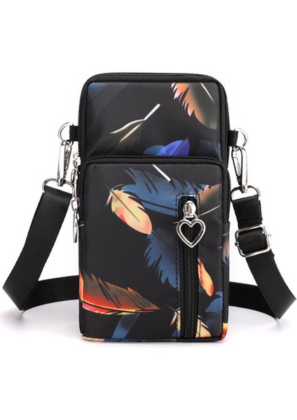 Renk 24 Küçük Omuz Çantaları Naylon Kadın Cep Telefonu Çantaları Mini Kadın Messenger Çanta Bayan Cüzdan Yeni Crossbody Çanta Spor Cüzdan Bolsos (Yurt Dışından)