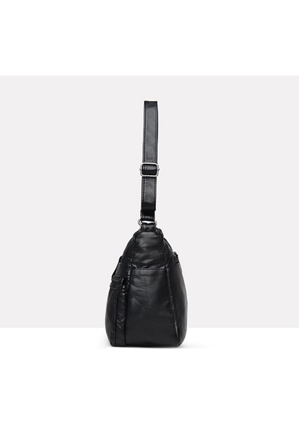 Kahverengi Rahat Yüksek Kaliteli Kadın Yumuşak Deri Omuz Çantaları Çok Katmanlı Eski Crossbody Çanta Lüks Tasarımcı Çanta Kılıfı (Yurt Dışından)