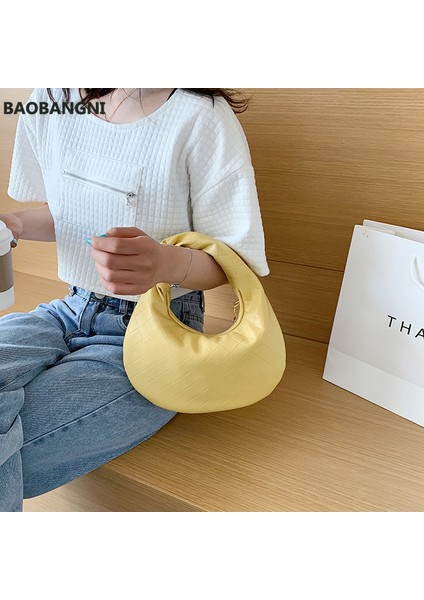 Siyah Kadınlar Vintage Tote Çanta Pu Deri Küçük Omuz Çantası Bayan Moda Subaxillary Çantalar Zarif Çanta Kız El Çantası (Yurt Dışından)
