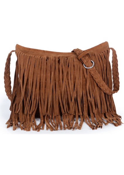 Gri Hippi Süet Tasarımcı Çanta Saçak Püskül Askılı Çanta Kadın Hobo Omuz Çantaları Kadınlar Için Crossbody Çanta Çanta (Yurt Dışından) fiyatları