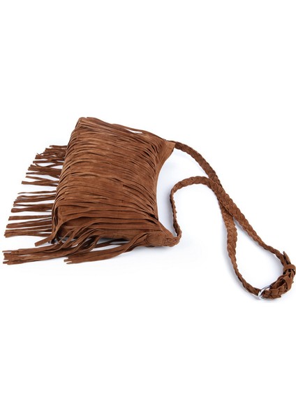 Gri Hippi Süet Tasarımcı Çanta Saçak Püskül Askılı Çanta Kadın Hobo Omuz Çantaları Kadınlar Için Crossbody Çanta Çanta (Yurt Dışından) modelleri