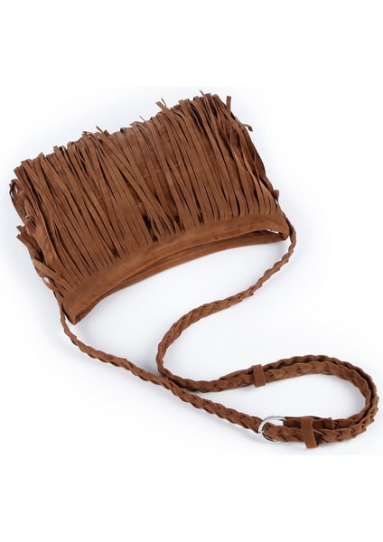 Gri Hippi Süet Tasarımcı Çanta Saçak Püskül Askılı Çanta Kadın Hobo Omuz Çantaları Kadınlar Için Crossbody Çanta Çanta (Yurt Dışından) fırsatları