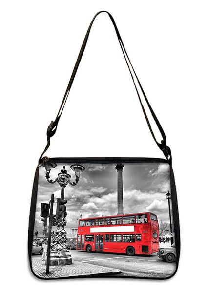 YXBLONDONC09CW Londra Manzara / Eyfel Kulesi Baskı Omuz Çantası Seyahat Için Kadın Çanta Eğlence Debriyaj Bayanlar Tuval Messenger Çanta (Yurt Dışından)