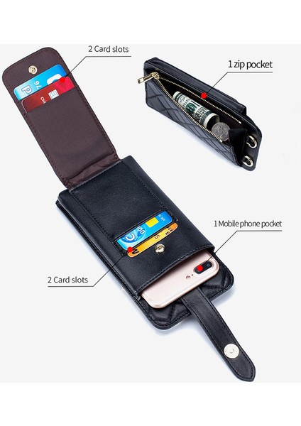 Şarap Kırmızı Yeni Gelenler Lüks Koyun Derisi Kızın Cep Telefonu Çantası Moda Gerçek Deri Zincir Çok Fonksiyonlu Mini Postacı Çantası Omuz Çantası (Yurt Dışından) fırsatları
