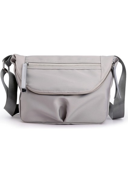 Gri Cfun Ya Boho Yaz Çanta Kadınlar Için Küçük Çanta Naylon Çanta Kızlar Crossbody Çanta Seyahat Çantası Rahat Bayanlar Moda Omuz Çantası (Yurt Dışından)