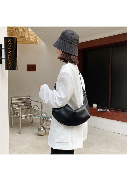 Yeşil 2022 Ilkbahar Yaz Çanta Yumuşak Deri Küçük Kadın Çantası Moda Kore Ins Omuz Koltuk Altı Çantası Işe Gidip Gelme Manşonlar Çanta Kesesi (Yurt Dışından) modelleri