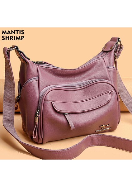 Sarımsı Kahverengi Kadın Çantası Yüksek Kaliteli Bayan Çanta Lüks Marka Omuz Hobo Çoklu Cepler Crossbody Çanta Yumuşak Pu Deri Omuz Messenger (Yurt Dışından) fiyatları