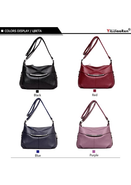 Kırmızı Moda Payetli Kadınlar Için Crossbody Çanta Lüks Marka Deri Kadın Çanta Tasarımcısı Basit Omuz Askılı Çanta Bolso Mujer Sac (Yurt Dışından) modelleri