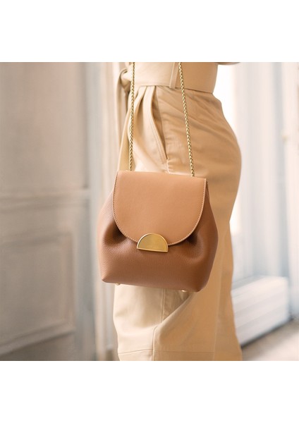 551-BE Moda Kadın Deri Çanta Retro Bayan Çantaları Fransa Ünlü Marka Crossbody Çanta Zarif Lüks Tasarımcı Kova Çantaları Zincir Çantalar (Yurt Dışından)