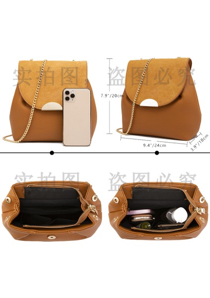 551-BE Moda Kadın Deri Çanta Retro Bayan Çantaları Fransa Ünlü Marka Crossbody Çanta Zarif Lüks Tasarımcı Kova Çantaları Zincir Çantalar (Yurt Dışından)
