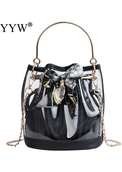 Haki Kadınlar Temizle Kova Çanta Moda Şeffaf Crossbody Omuz Çantaları Bayanlar Casual Messenger Alışveriş Tote Çanta Bolso Mujer (Yurt Dışından) fiyatları