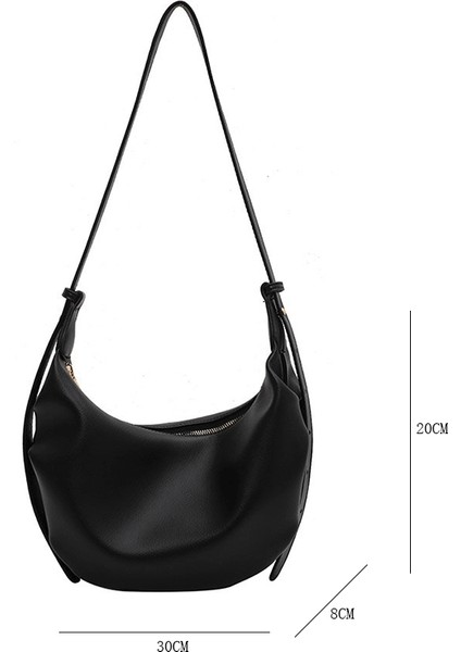 Turuncu Marka Kadın Çanta Katı Bayanlar Hobos Çanta Kadın Yumuşak Deri Omuz Çantası Eski Crossbody Çanta Basit Kadın Çantası Rahat Kese (Yurt Dışından) indirimleri