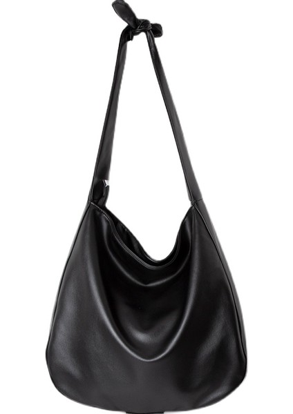 Bir Mabula Düğüm Kolu Kadın Hobo Omuz Çantası Vintage Büyük Kapasiteli Yüksek Kaliteli Deri Sling Crossbody Çanta Rahat Çalışma Çantası (Yurt Dışından)