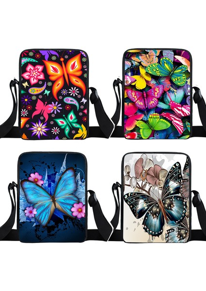 XKBHD02 Güzel Kelebek Bayanlar Omuz Çantası Mesenger Çanta Kadın Çanta Seyahat Için Crossbody Çanta Kızlar Küçük Satchel Okul Çantalarını (Yurt Dışından) fırsatları