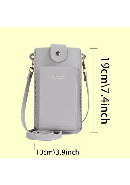 1WHITEMARBLEC Dokunmatik Ekran Cep Telefonu Çantası Kadın Crossbody Omuz Çantaları Kart Sahibinin Kadın Cüzdanları Whitemarble Baskı Düğmeleri Çanta Çanta (Yurt Dışından) fiyatları