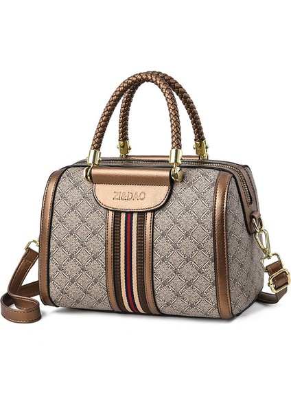 Stil 4 2021 Yeni Moda Trendi Kadın Taşınabilir Messenger Çanta Kadın High-End Tasarım Geometrik Desen Kadın Omuz Çantası (Yurt Dışından)