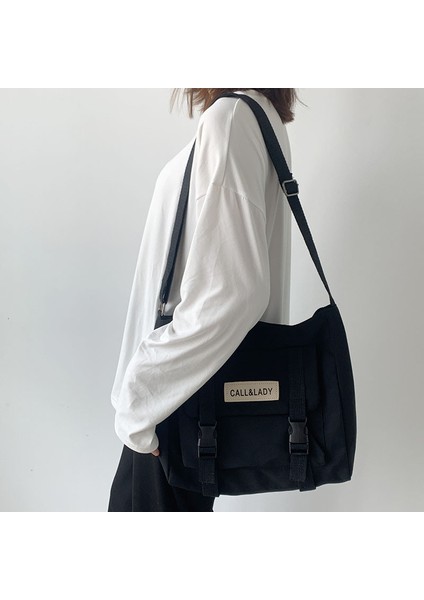 Açık Yeşil Postacı Okul Çantası Basit Askılı Çanta Kore Çantası Öğrenci Naylon Su Geçirmez Kanvas Çanta Kadınlar Için Crossbody Çanta Satchels Bolsa (Yurt Dışından) indirimleri