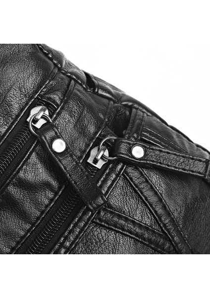 Kadınlar Için Siyah Çanta Klasik Yumuşak Pu Deri Çanta Marka Kadın Omuz Çantaları Çoklu Cep Paketi Bayanlar Günlük Crossbody Messenger (Yurt Dışından) indirimleri