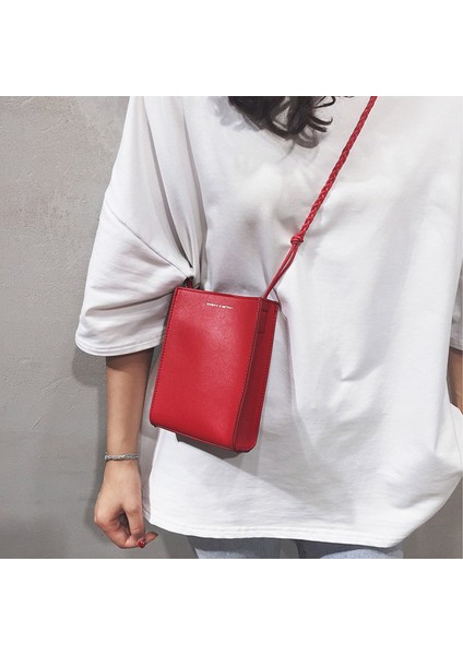 Yeşil Omuz Çantası Kız Çocuk Çantası Mona Küçük Kare Omuz Çantası Deri Dokuma Kemer Crossbody Çanta Moda Eğimli Telefon Kılıfı Vintage Messenger Paketi (Yurt Dışından) fiyatları