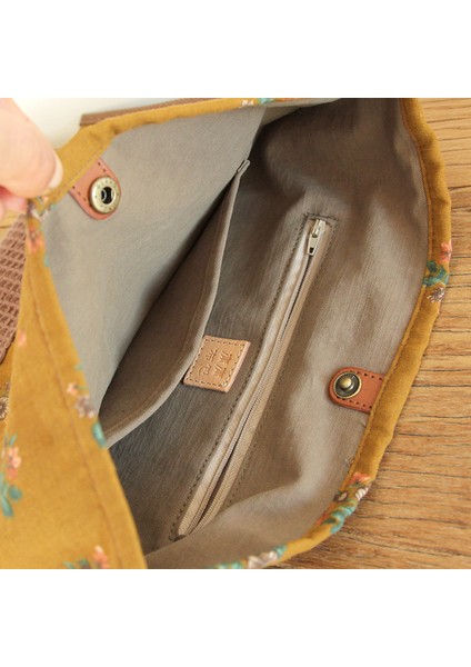 Sarı Kadın Moda Pamuk Yumuşak Kumaş Boho Chic Çiçek Hımbıl Hobo Çanta Kadın Rahat Bohemian Hippi Çingene Ibiza Omuz Çantası Çanta (Yurt Dışından) fırsatları