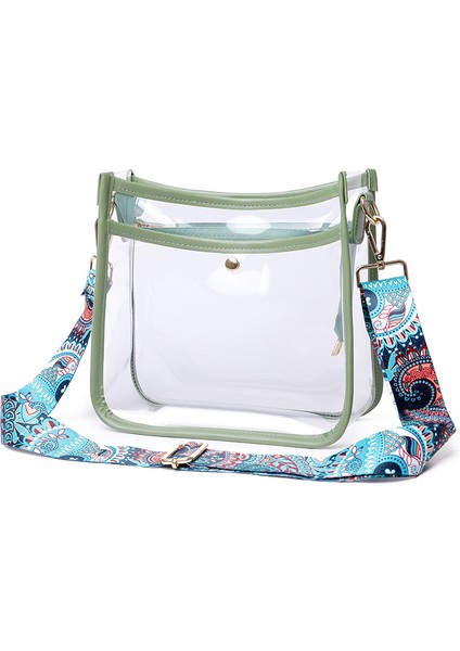 Siyah Şeffaf Kadınlar Için Crossbody Çanta Şeker Renk Moda Kare Omuz Askılı Çanta Pvc Jöle Küçük Tote Çanta (Yurt Dışından) fiyatları