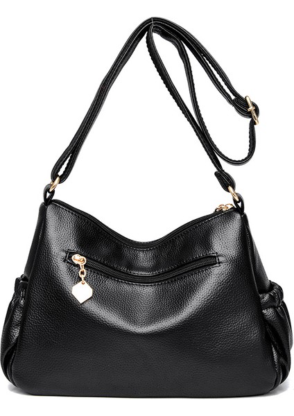 Gri Kadın Çantası Yumuşak Messenger Hobos Tasarımcı Vintage Siyah Omuz Çantaları Kadınlar Için 2022 Marka Yüksek Kaliteli Pu Deri Crossbody Paketi (Yurt Dışından) fırsatları