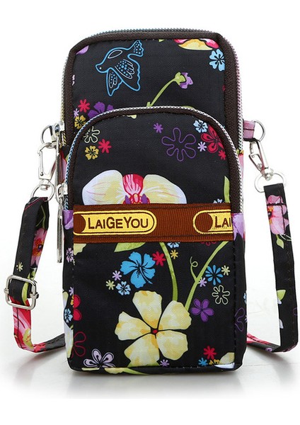 Renk 3 Mini Tek Omuz Çantası Cep Telefonu Çantası Yaz Spor Bilek Kol Çantası Eğik Geri Asılı Crossbody Çanta Sıfır Cüzdan Koşu Çantası (Yurt Dışından)