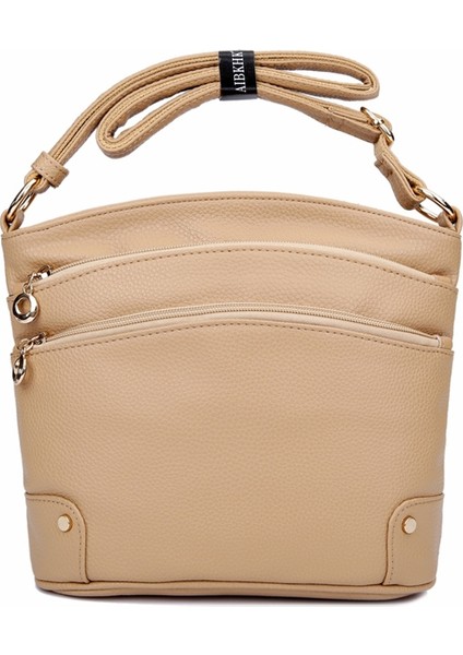 Haki Yüksek Kaliteli Hakiki Deri Kadın Crossbody Postacı Çantası Kadınlar Için Omuzdan Askili Çanta Bayanlar Tote Çanta Vintage Bolsas Femininas (Yurt Dışından) fırsatları