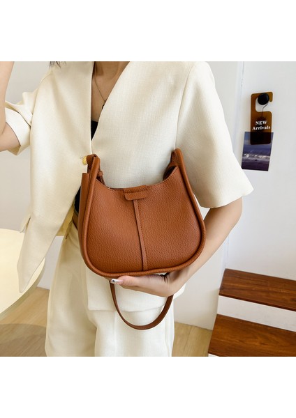 Kadınlar Için Mavi Yeni Kahverengi Yumuşak Deri Omuz Çantaları Moda Hobo Çanta Küçük Moda Crossbody Çanta Kızlar Ana Kesesi Tasarımcı Çanta (Yurt Dışından) indirimleri