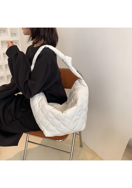 Mor Moda Kadın Aşağı Çanta Uzay Yastıklı Hobo Çanta Kadın Marka Tasarım Çanta Omuz Çantaları Naylon Kapitone Rahat Bayan Tote Çanta (Yurt Dışından) modelleri
