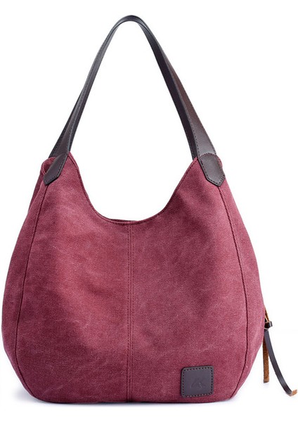 Bordo Kanvas El Çantası Carteras Y Bolsos De Mujer Pochette Sac Femme Torebki Damskie El Çantası Ana Kesesi Femme Schoudertas Dames Bolsas (Yurt Dışından)