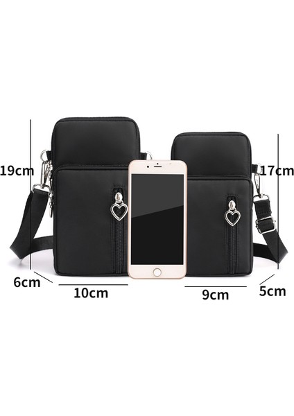 Renk 21 Küçük Omuz Çantaları Naylon Kadın Cep Telefonu Çantaları Mini Kadın Messenger Çanta Bayan Cüzdan Yeni Crossbody Çanta Spor Cüzdan Bolsos (Yurt Dışından)