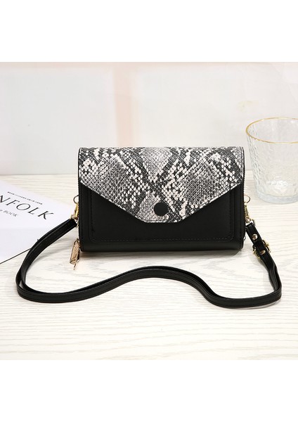 Sarı Patchwork Yılan Baskı Kadın Omuzdan Askili Çanta Pu Deri Crossbody Çanta Çapraz Çanta Büyük Kapasiteli Çok Fonksiyonlu Debriyaj Bozuk Para Cüzdanı (Yurt Dışından) modelleri