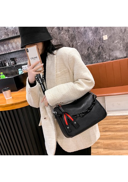 Bej Hakiki Deri Crossbody Çanta Kadın Ünlü Marka Kadın Omuz Çantası Moda Geniş Omuz Askısı Yumuşak Küçük Kadın Çantası Bolsa Kesesi (Yurt Dışından) indirimleri
