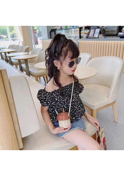 Toprak Sarı Mini Bambu Rattan Çocuklar Kız Için El Dokuması Çanta Palamut Şeklinde Depolama Sepeti Fotoğraf Sahne Rahat Crossbody Omuz Kovası Çanta (Yurt Dışından) fırsatları