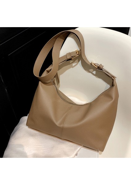 Kahverengi Rahat Büyük Omuz Çantaları Kadınlar Için Yumuşak Pu Deri Crossbody Moda Tasarımcısı Çanta Bayanlar Tote (Yurt Dışından) fiyatları