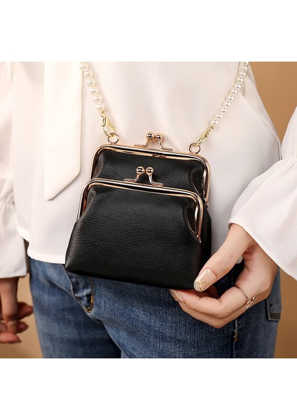 Kırmızı Yeni Moda Inci Zincir Omuzdan Askili Çanta Kadın Yumuşak Pu Deri Kadın Crossbody Çanta Mini Bayanlar Debriyaj Küçük Bozuk Para Cüzdanı Kadın (Yurt Dışından) fiyatları