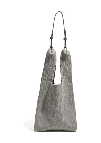 Büyük Mabula Saf Renk Pamuk Örgü Omuz Çantası Kadınlar Için Çıkarılabilir Deri Kayış Hobo Crossbody Çanta Kış Şık Tote Çanta (Yurt Dışından)