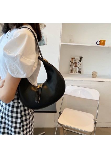 Turuncu Ünlü Marka Kadın Deri Omuz Çantası Kadınlar Için Crossbody Çanta Koltukaltı Çanta Katı Çanta Vintage Hobos Çanta Sac Femme Tote Yeni (Yurt Dışından) modelleri
