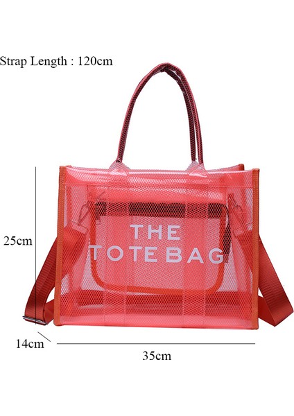 Beyaz Pvc Temizle Büyük Markalı Tote Çanta Tasarımcısı Rahat Tote Örgü Omuz Çantaları Jöle Şeffaf Kadın El Çantası Debriyaj Kadın Çantası (Yurt Dışından) modelleri