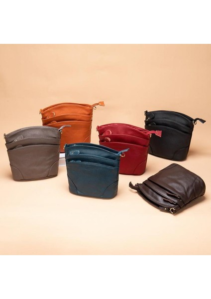 Siyah Johnature Eğlence Kadın Çantası Hakiki Deri 2022 Yeni Vintage Düz Renk Yumuşak Gerçek Dana Çok Yönlü Omuz Crossbody Çanta (Yurt Dışından) fırsatları