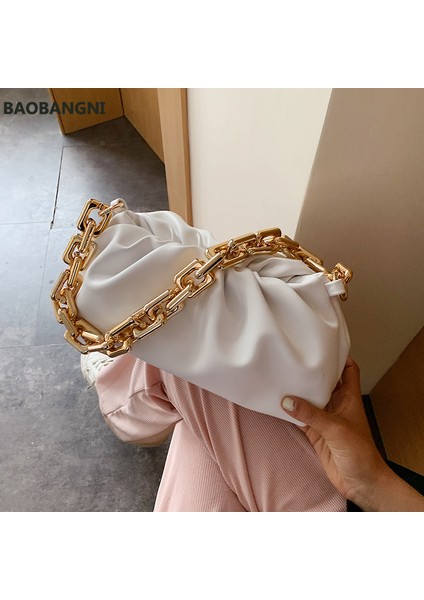 Siyah Düz Renk Pileli Tote Çanta 2021 Moda Yeni Yüksek Kaliteli Yumuşak Deri Kadın Tasarımcı Çanta Seyahat Omuz Çantaları Koltukaltı Çanta (Yurt Dışından) indirimleri