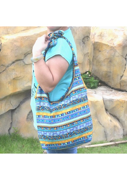 Hobo Askılı Çantalar Crossbody Omuz Çantası Hipster Fermuar Rahat Messenger Yıkanabilir Hippi Günlük Çevre Dostu Hippi Tote (Yurt Dışından)